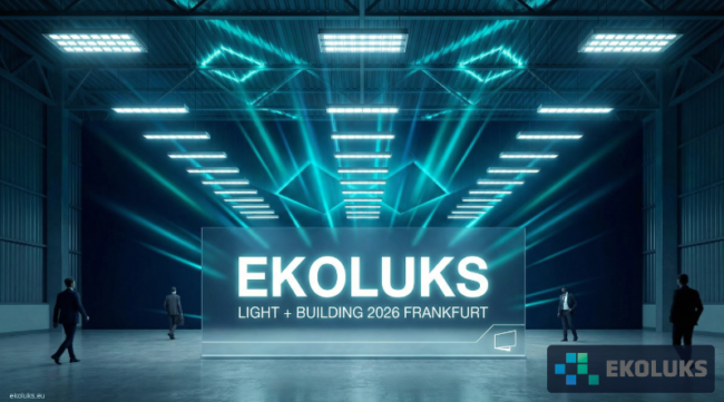 Ekoluks na sejmu Light + Building 2026 Frankfurt – Pametne LED rešitve za industrijo